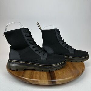 New Womens Dr Martens Combs Lug Sole Black‎ Boot Casual Combat Boots Size 10 M